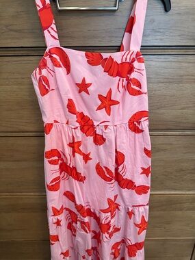 J. Crew Factory lobster print dress